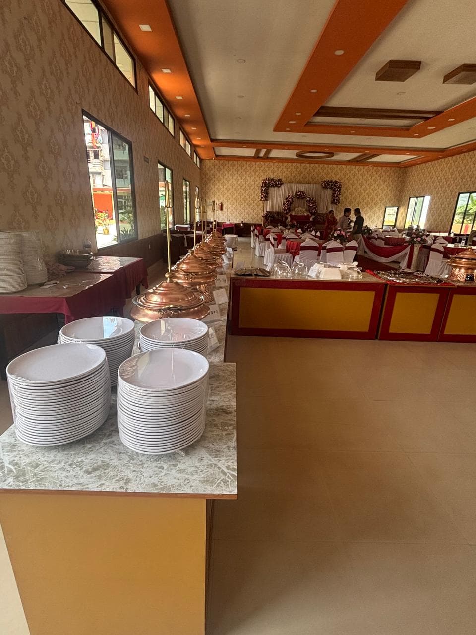 Catering and food setup
